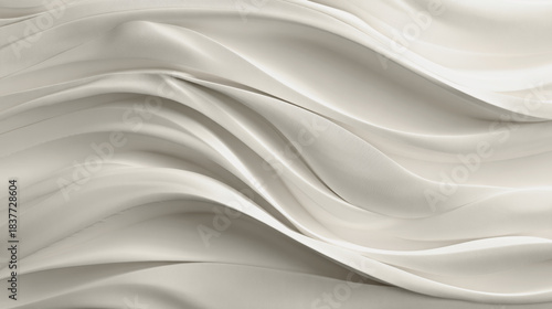 Abstract flowing silk or fabric background that gives a sense of movement and elegance Cloud Dancer Color of the Year