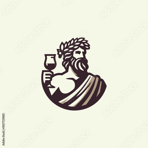 Dionysus God of Wine Logo