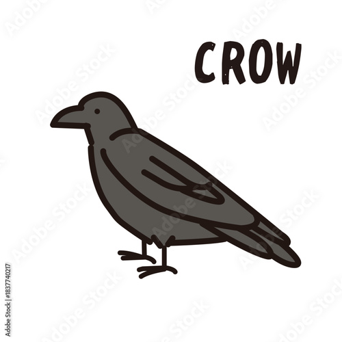 カラスのアイコンイラスト