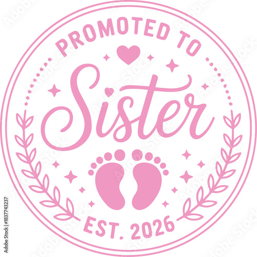 Baby Announcement 2026 SVG