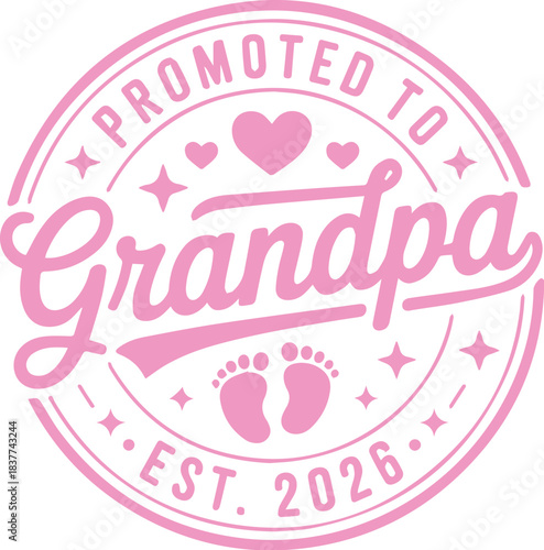 Baby Announcement 2026 SVG