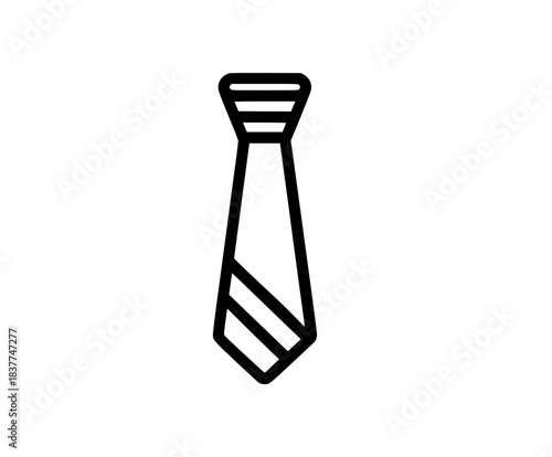 Timeless Tie: Symbol Elegance Style | Clean, isolated vector art for creative projects.
