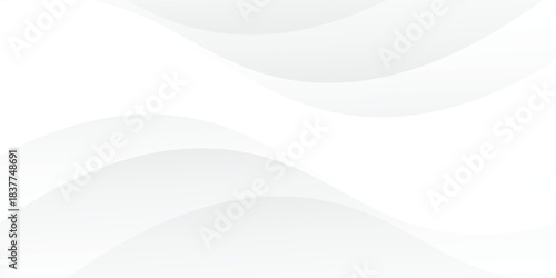 Abstract gray line background curve element with white space for text and message design, overlapping layers, vector illustration eps10