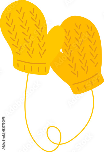 겨울 일러스트 노한 털장