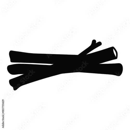 A bundle of firewood is ready for the winter campfire season