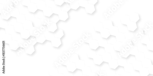 White paper texture abstract grid tile seamless hexagon wall creative metal business wallpaper texture background.	
