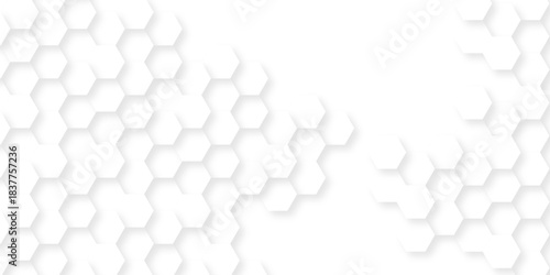 White paper texture abstract grid tile seamless hexagon wall creative metal business wallpaper texture background.	

