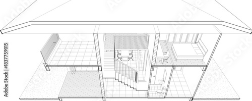 3D illustration of residential project