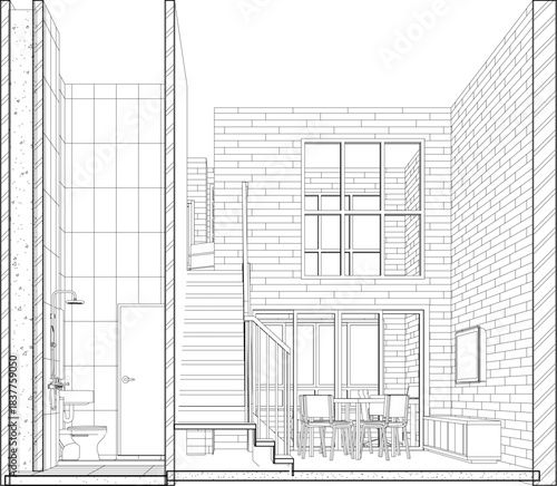 3D illustration of residential project