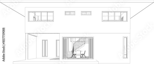 3D illustration of residential project