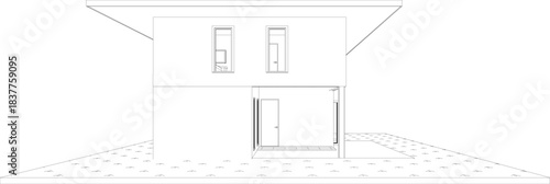 3D illustration of residential project