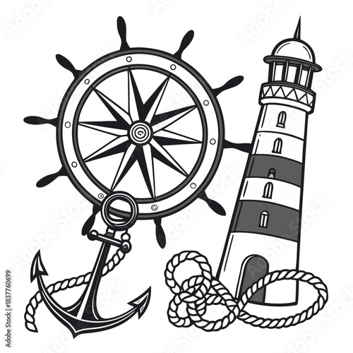 nautical vector illustration