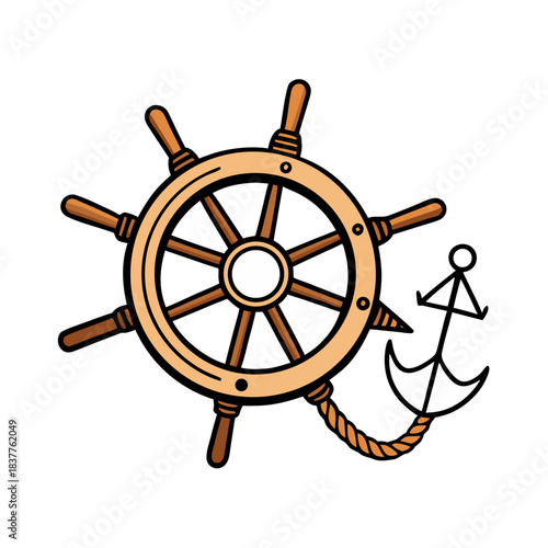 ship steering wheel