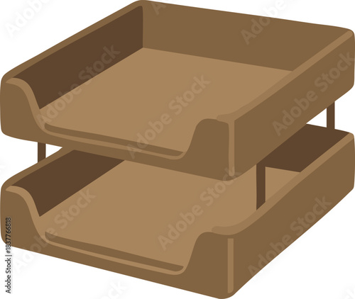 Two tier letter tray