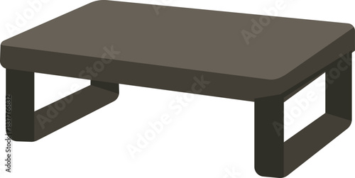 Low monitor riser stand