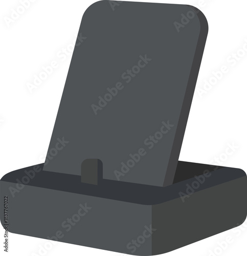 Angled phone or tablet dock