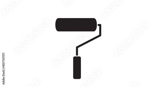 paint roller isolated on white