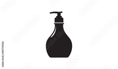 wine bottle isolated on black
