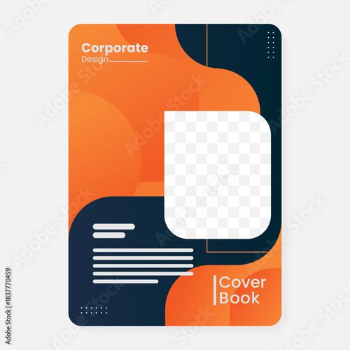 modern and minimalist corporate book cover template