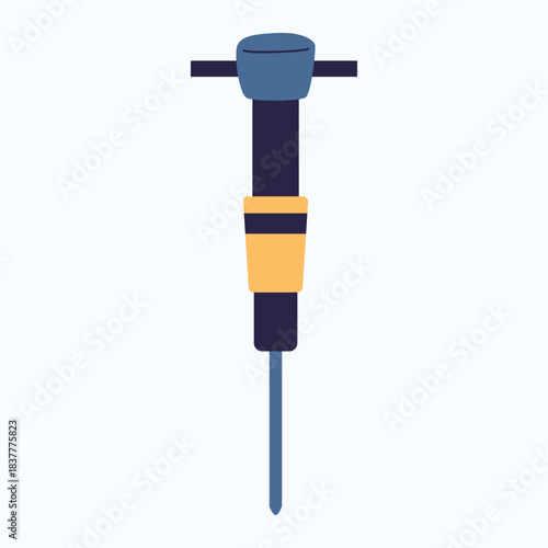 Illustration of an Surveyor Equipment jackhammer