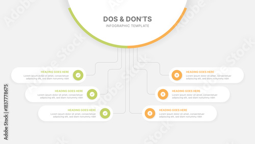 Dos and Don'ts Comparison Infographic Template
