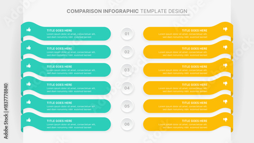 Comparison Infographic Template: Dos and Don'ts Business Data Layout