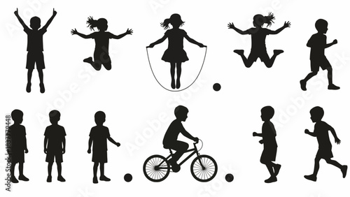 Playing, Jumping, and Biking in a Fun Environment