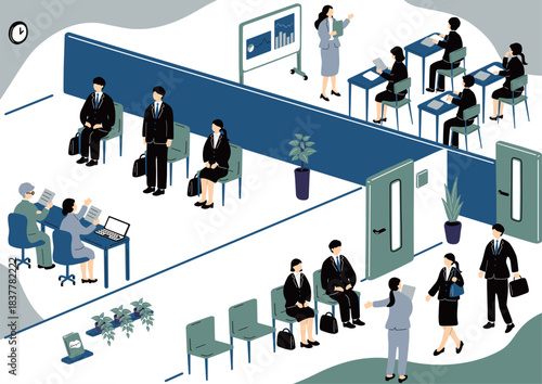 就活生の面接と会社説明会