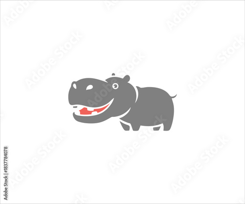 adorable hippo who is always cheerful