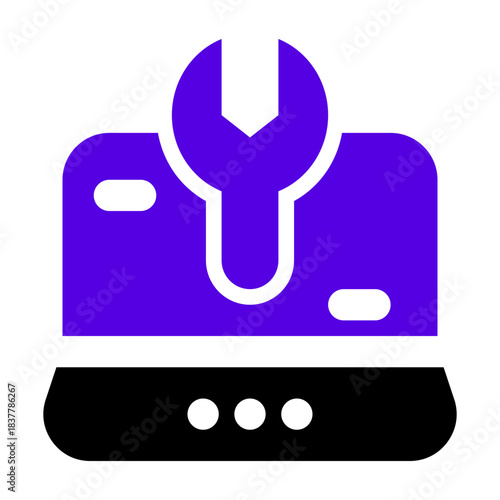 icon settings support with style two tone color