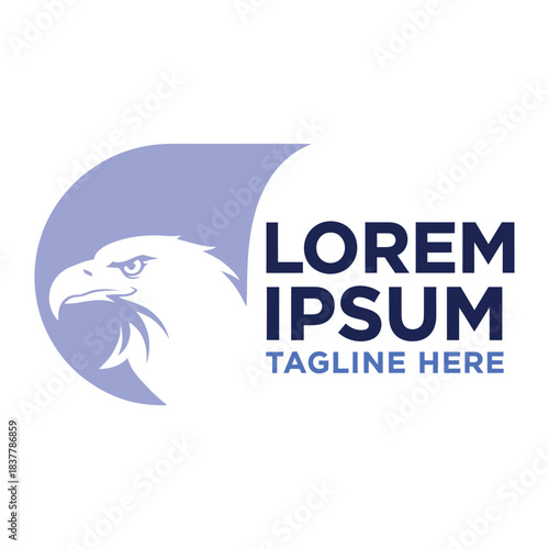 Stylized teardrop logo design isolated on white background