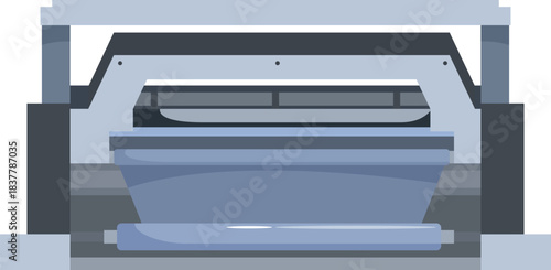 Professional large format printer processing vinyl roll, ideal for creating banners, posters, and vehicle wraps, showcasing modern printing technology