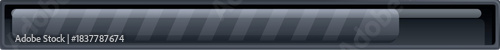 Horizontal loading bar indicating ongoing process