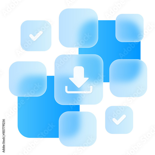 Dashboard App Web Business Chart Diagram Graphic Modern Glassmorphism UI Icon Sign and Symbol Design Illustrator	