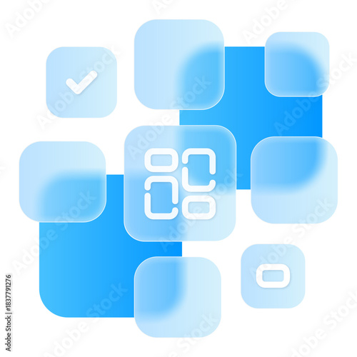 Dashboard App Web Business Chart Diagram Graphic Modern Glassmorphism UI Icon Sign and Symbol Design Illustrator	