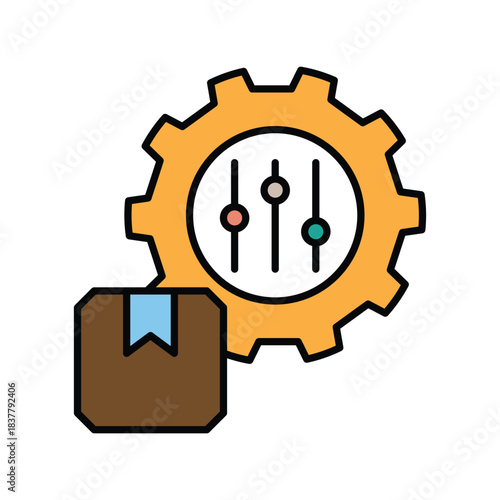 Customization icon with white background vector stock illustration