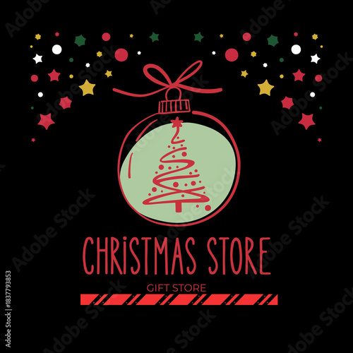 Christmas sale vector banner design. Christmas sale text with happy snowman, penguin, reindeer, polar bear characters in paper cut pine tree and clouds green background for shopping discount promo. 