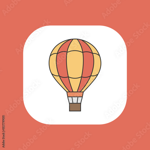 hot air balloon icon