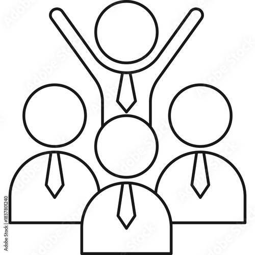Business Meeting Icon Illustration