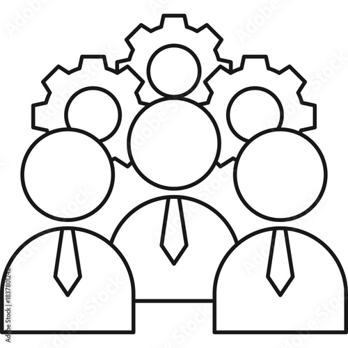 Business Meeting Icon Illustration