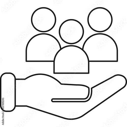 Business Meeting Icon Illustration