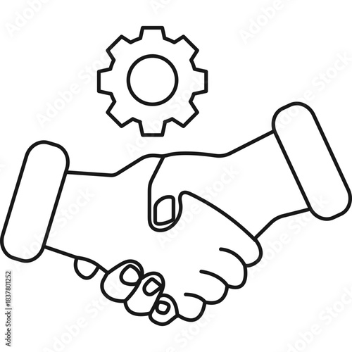 Business Meeting Icon Illustration