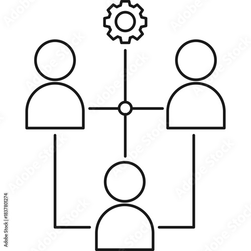 Business Meeting Icon Illustration