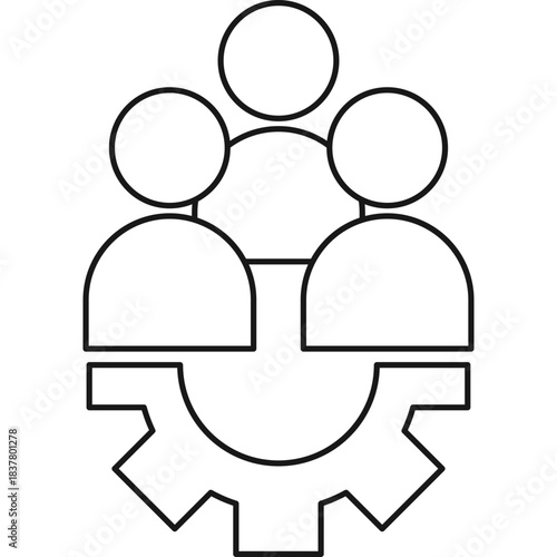 Business Meeting Icon Illustration