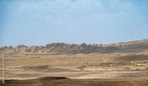  the Eboliang Yardang Landform in Qinghai, China