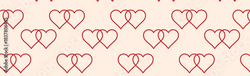 hearts pattern on a pink background,
