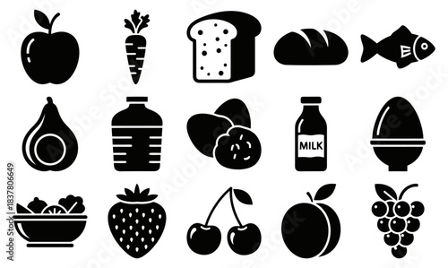 Garden Fruits Apple Strawberry Lemon Cherry Blueberry Peach Pear Grape