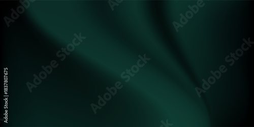 Green fabric cloth satin folded background and texture luxury style. Vector illustration
