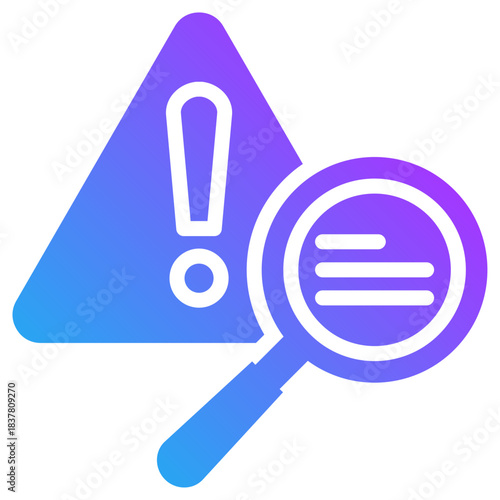 Identification icon for management crisis, website, application, printing, document, poster design, etc