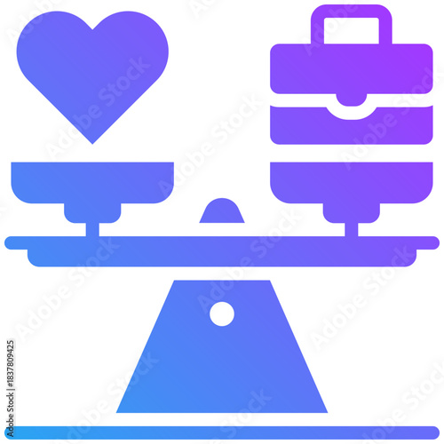 Balance icon for management crisis, website, application, printing, document, poster design, etc